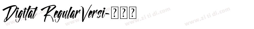 Digital RegularVersi字体转换